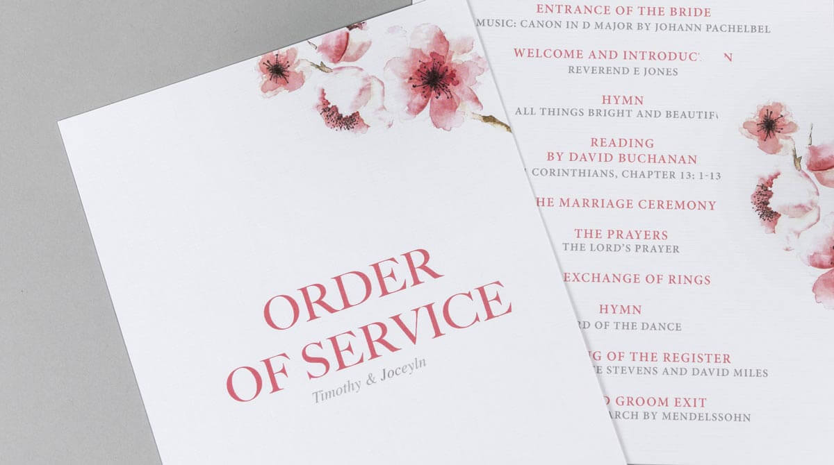 Flat Order of Service